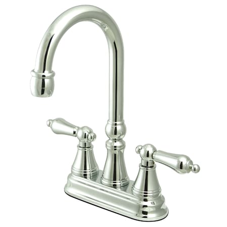 Kingston Brass Governor Bar Faucet W/out Pop-Up, Chrome KS2491AL